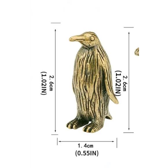 New Tiny Brass Penguin - Picture 7 of 7